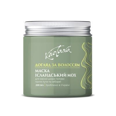 Маска Ісландський мох проти лупи та себореї Kaetana 200 мл K52 фото